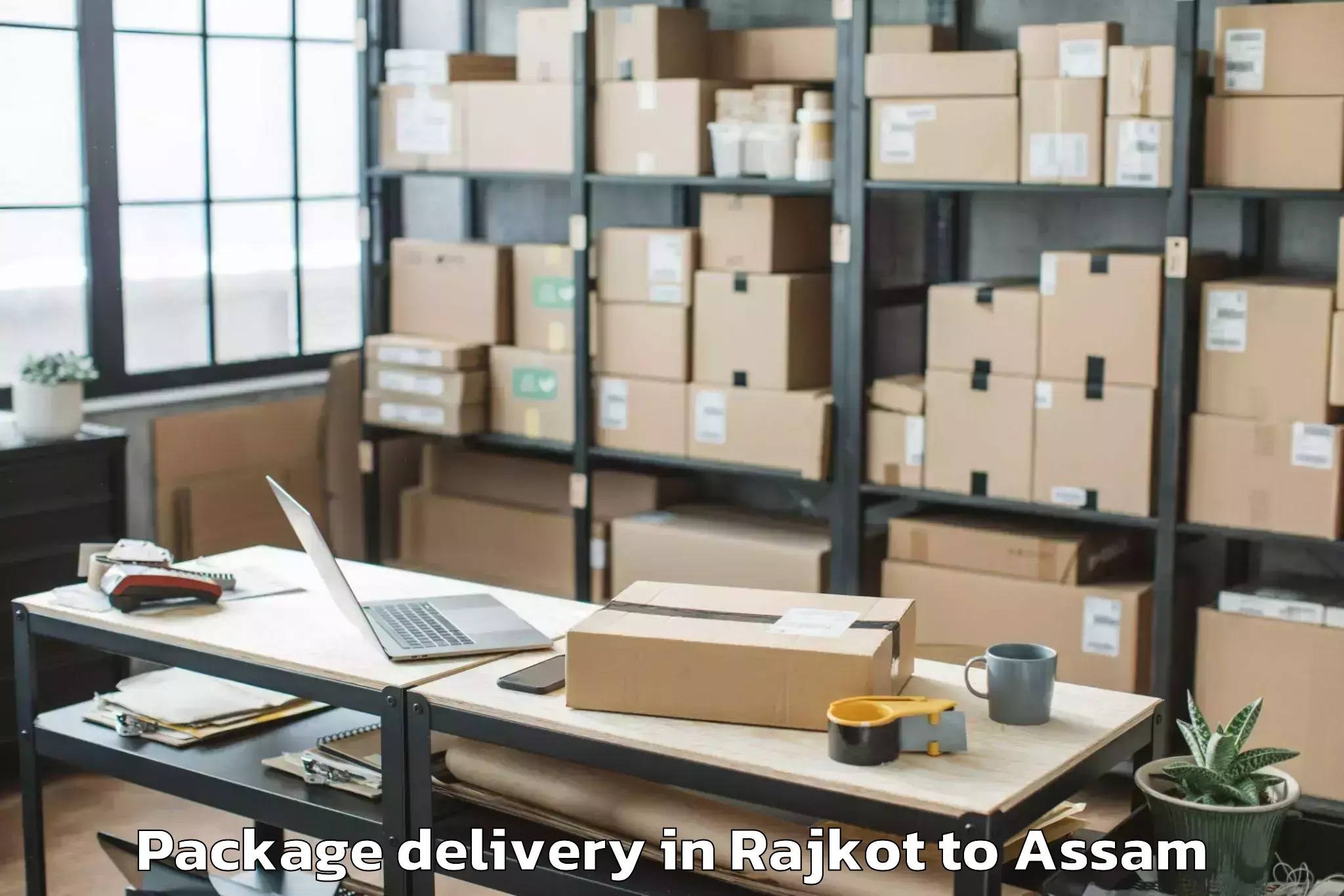 Book Rajkot to Abhilashi University Silchar Package Delivery Online